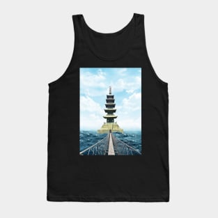 Tower beyond the ocean. Tank Top